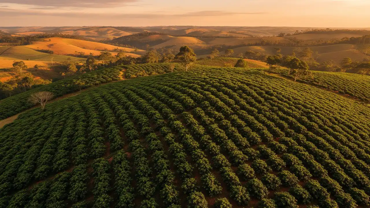 Plantação de café no Cerrado Mineiro